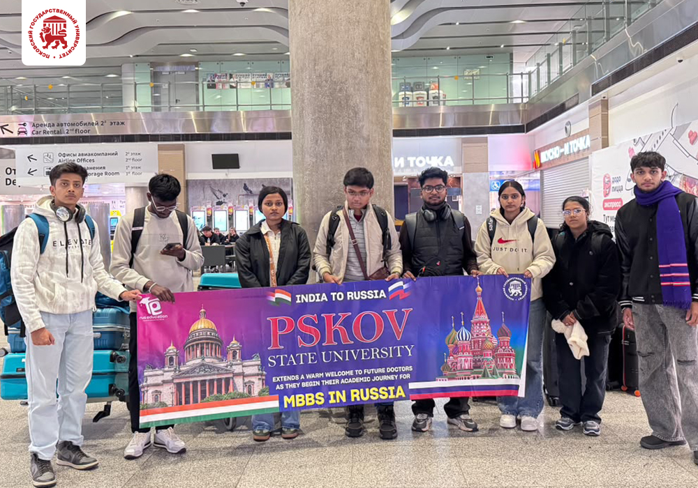Another batch of Indian MBBS students arrives at Pskov State University